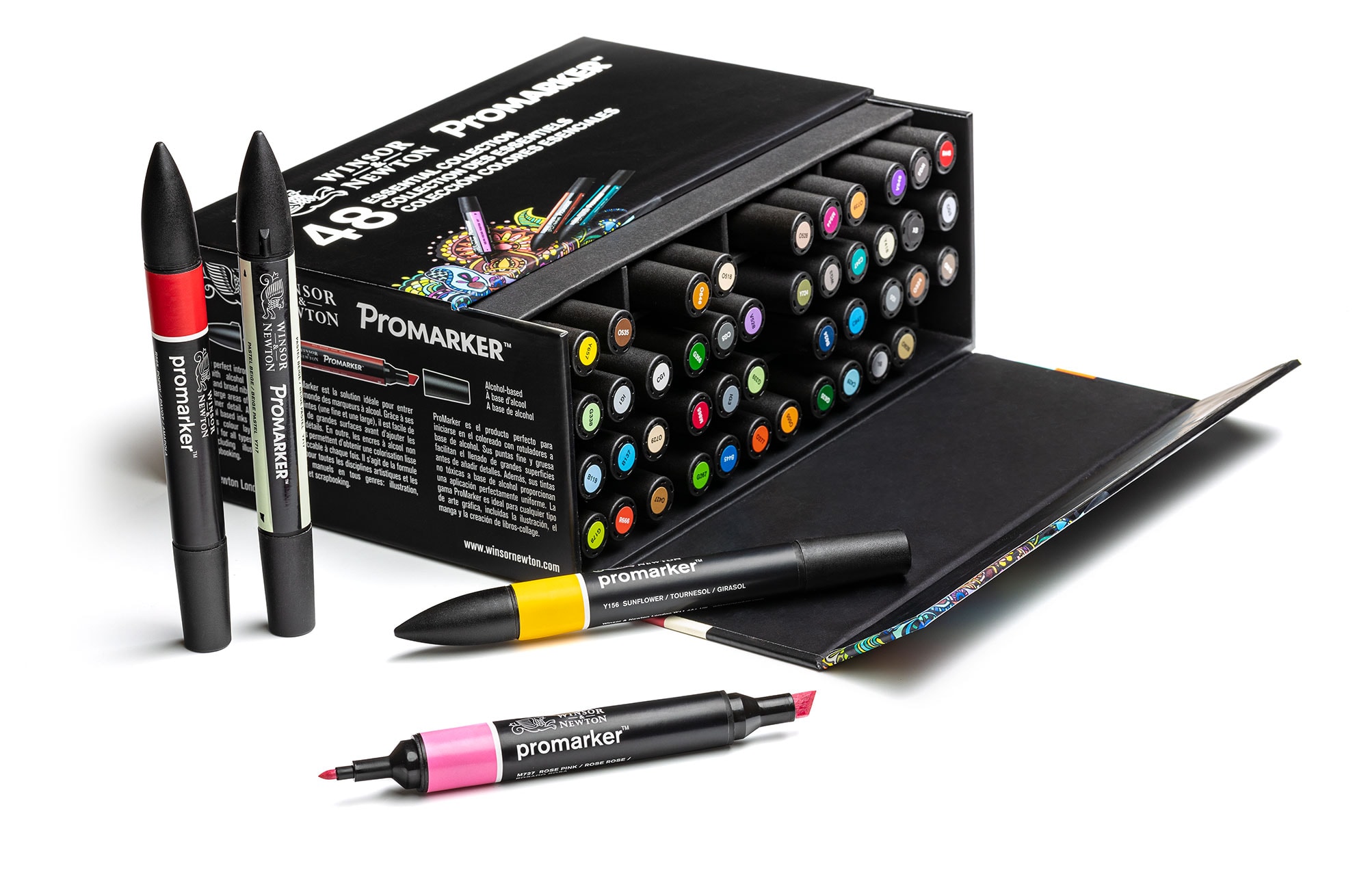 Zestaw markerów Promarker w otwartym pudełku